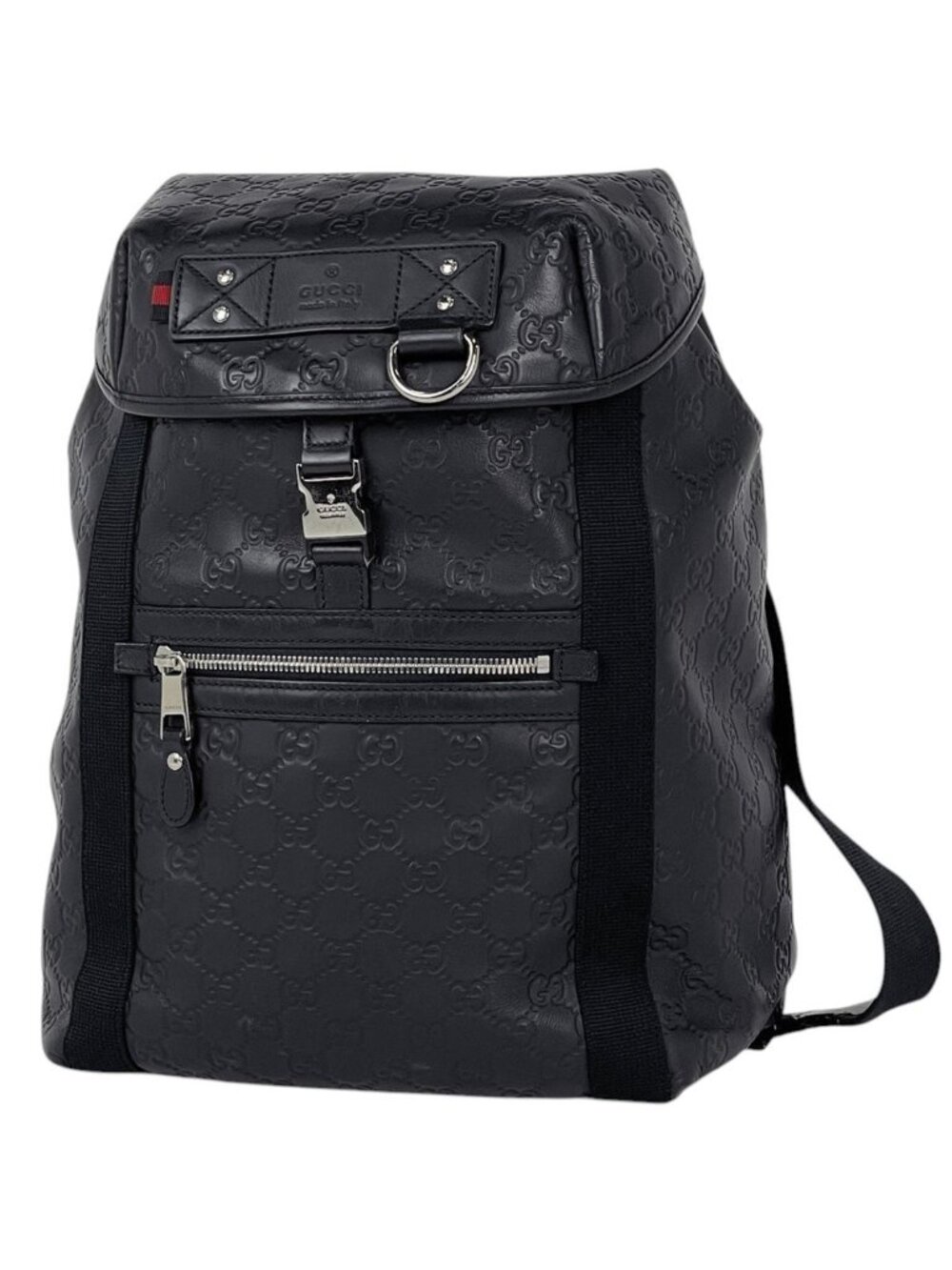 Gucci Backpack Guccissima Leather Navy